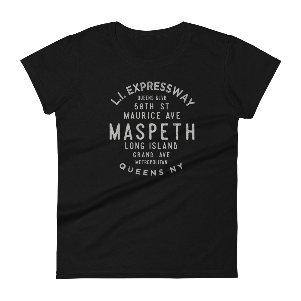 Maspeth Queens NYC Women's Grid Tee