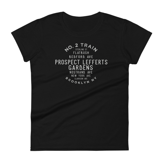 Prospect Lefferts Gardens Brooklyn NYC Women's Grid Tee