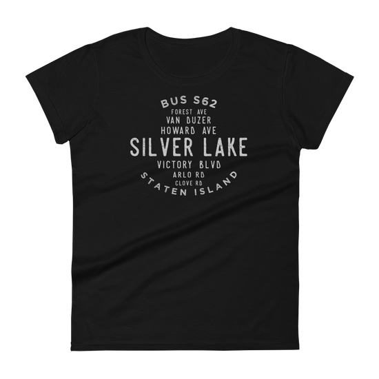 Silver Lake Staten Island NYC Women's Grid Tee