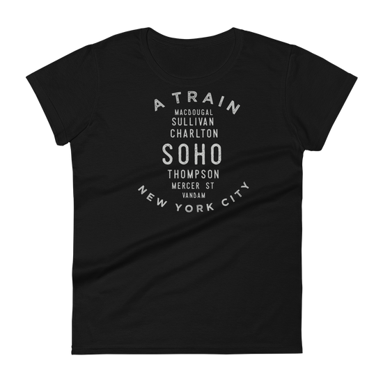 Soho Manhattan NYC Women's Grid Tee