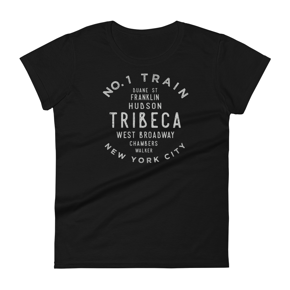 Tribeca Manhattan NYC Women's Grid Tee