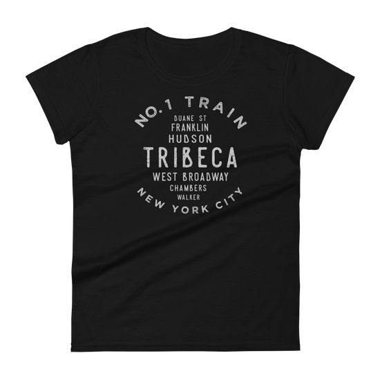 Tribeca Manhattan NYC Women's Grid Tee