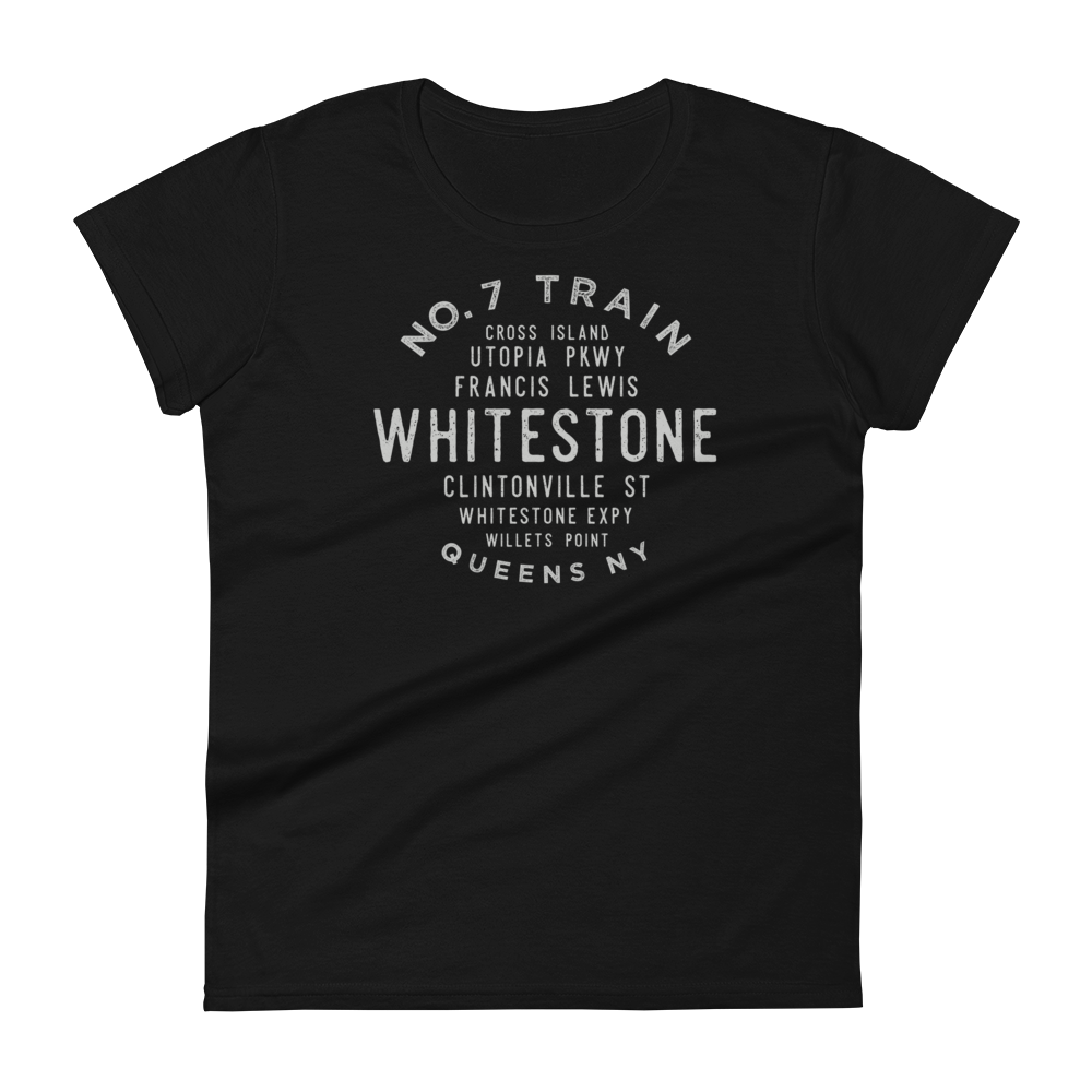 Whitestone Queens NYC Women's Grid Tee