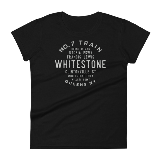 Whitestone Queens NYC Women's Grid Tee