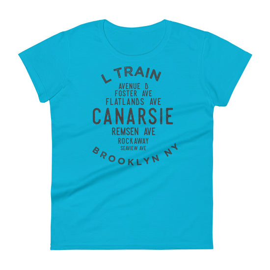Load image into Gallery viewer, Canarsie Brooklyn NYC Women&amp;#39;s Grid Tee
