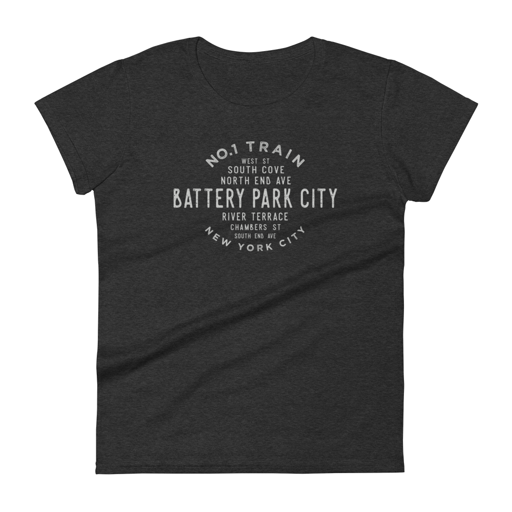 Battery Park Manhattan NYC Women's Grid Tee