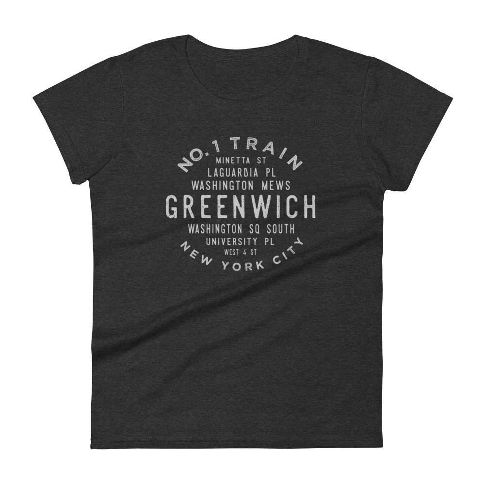 Greenwich Village Manhattan NYC Women's Grid Tee