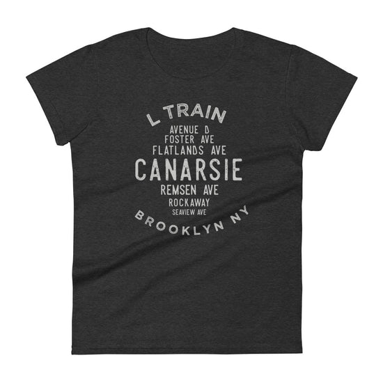 Load image into Gallery viewer, Canarsie Brooklyn NYC Women&amp;#39;s Grid Tee
