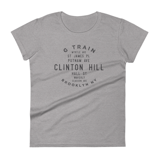 Load image into Gallery viewer, Clinton Hill Brooklyn NYC Women&amp;#39;s Grid Tee
