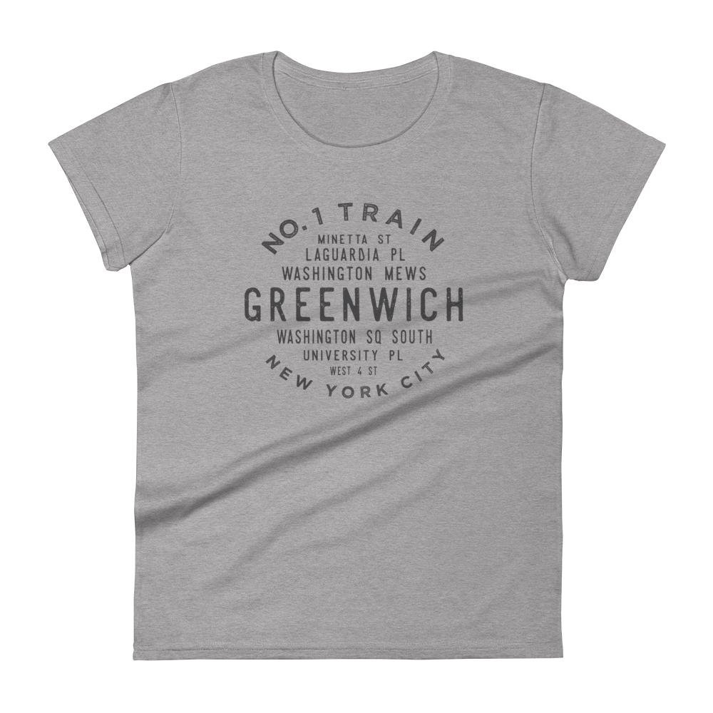 Greenwich Village Manhattan NYC Women's Grid Tee