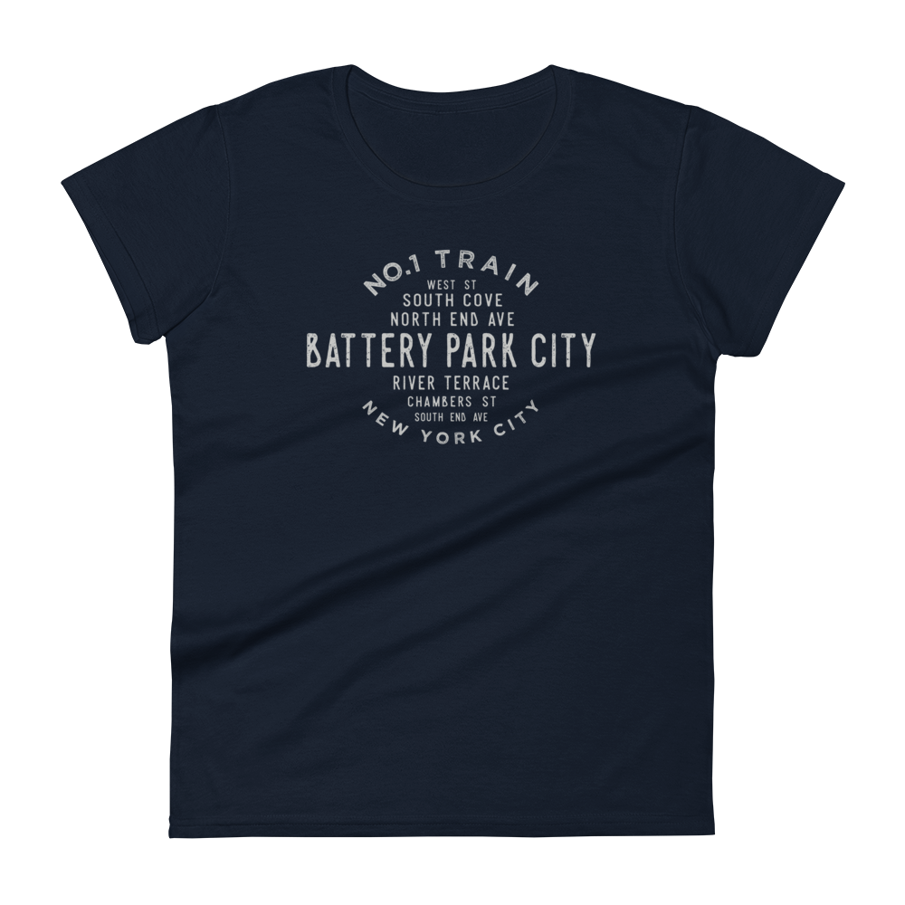 Battery Park Manhattan NYC Women's Grid Tee