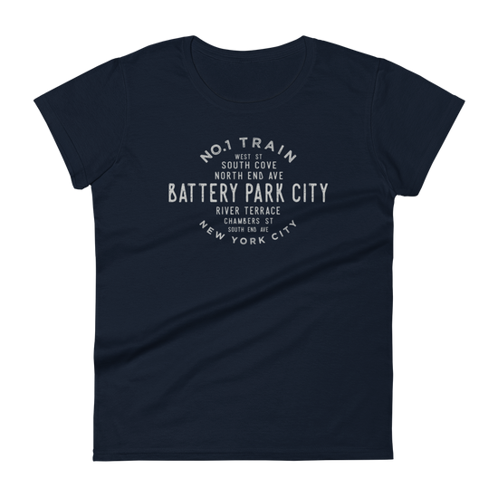 Battery Park Manhattan NYC Women's Grid Tee