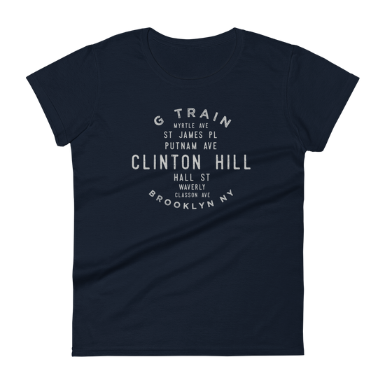 Load image into Gallery viewer, Clinton Hill Brooklyn NYC Women&amp;#39;s Grid Tee
