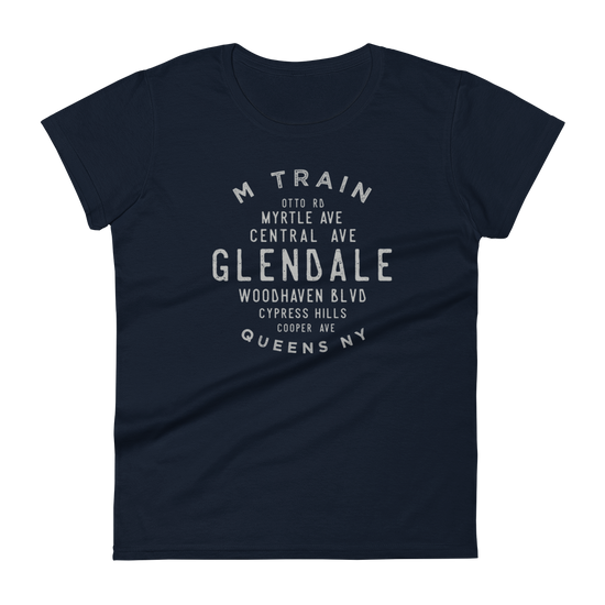 Load image into Gallery viewer, Glendale Queens NYC Women&amp;#39;s Grid Tee
