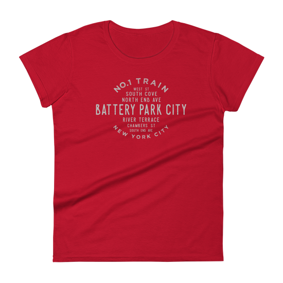 Battery Park Manhattan NYC Women's Grid Tee