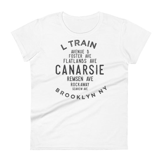 Load image into Gallery viewer, Canarsie Brooklyn NYC Women&amp;#39;s Grid Tee
