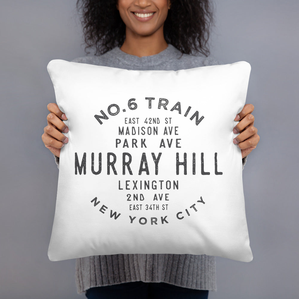 Murray Hill Manhattan NYC Pillow