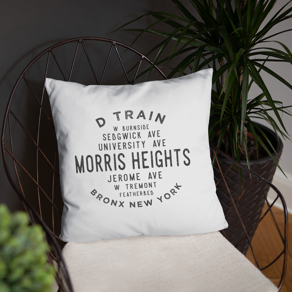 Morris Heights Bronx NYC Pillow