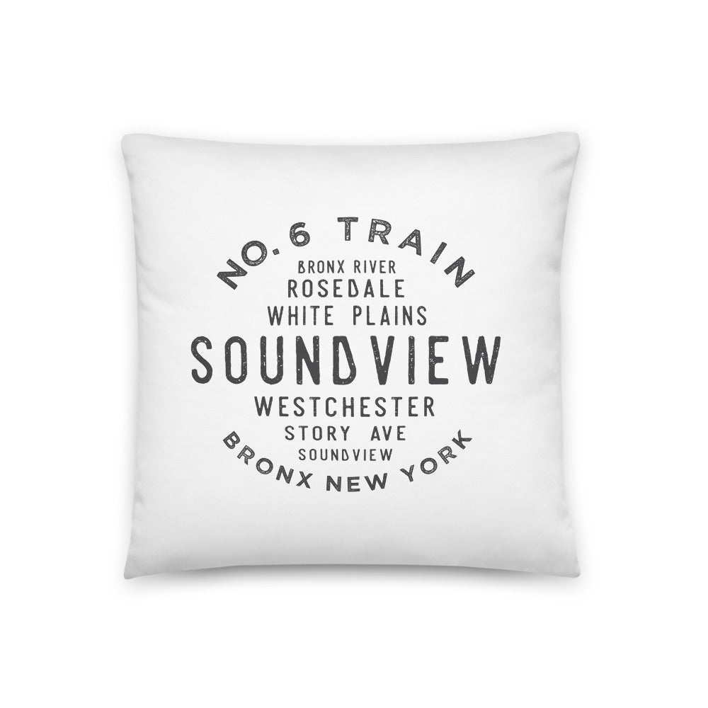 Soundview Bronx NYC Pillow