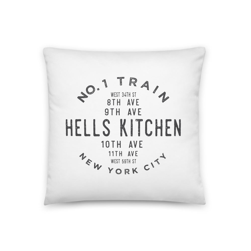 Hells Kitchen Manhattan NYC Pillow