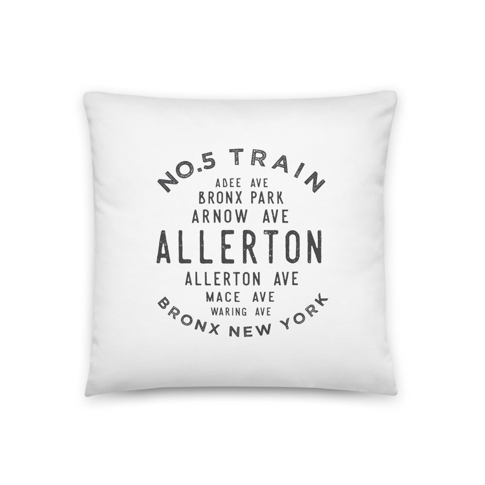 Allerton Bronx NYC Pillow