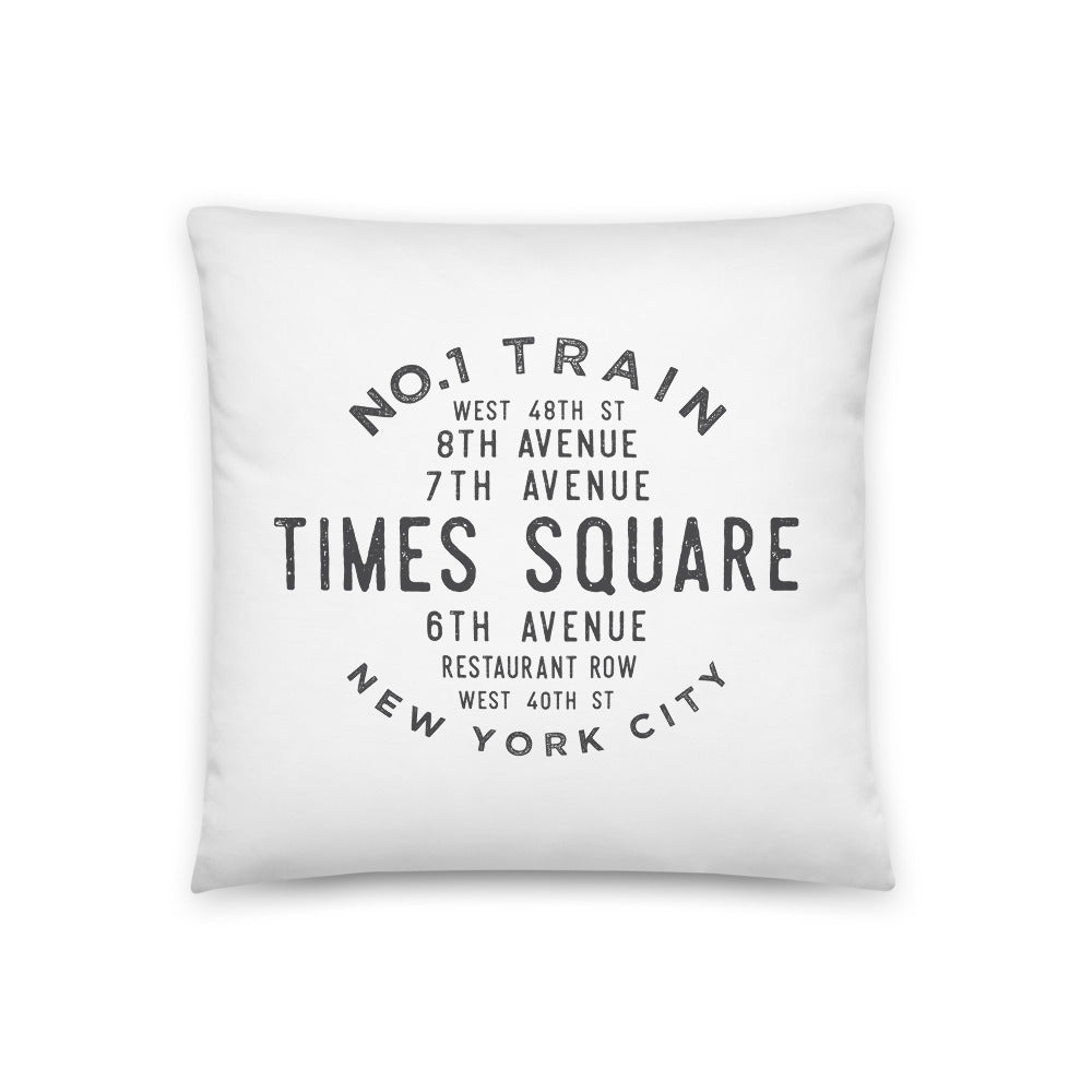 Times Square Manhattan NYC Pillow