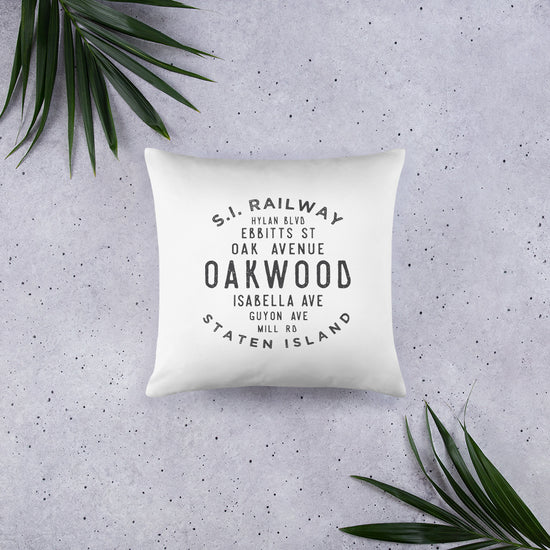 Oakwood Staten Island NYC Pillow