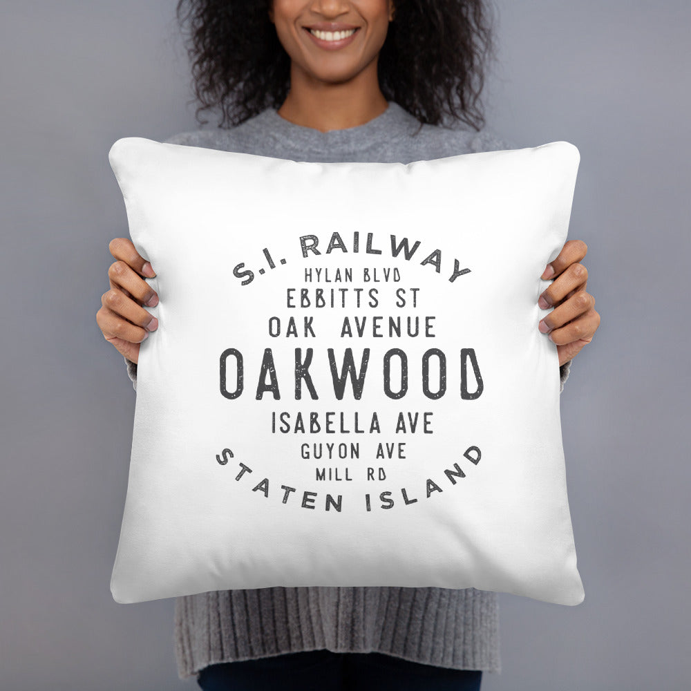 Oakwood Staten Island NYC Pillow
