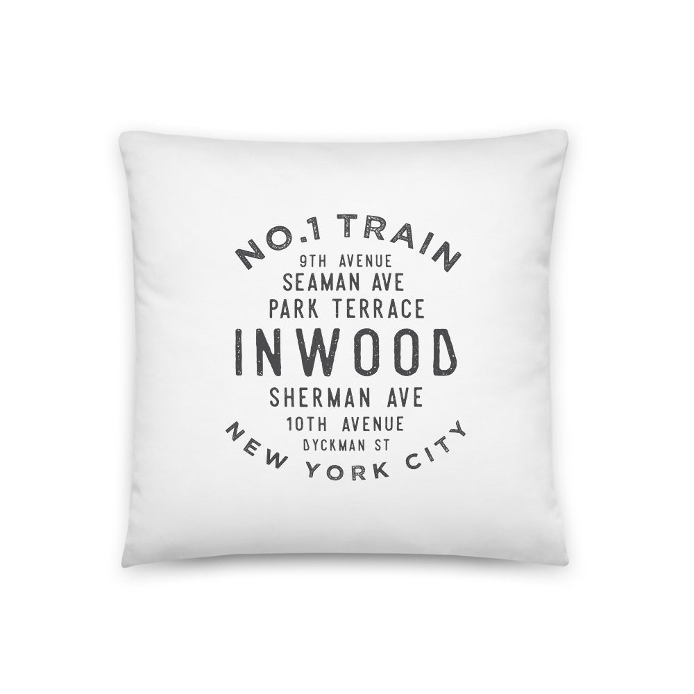 Inwood Manhattan NYC Pillow