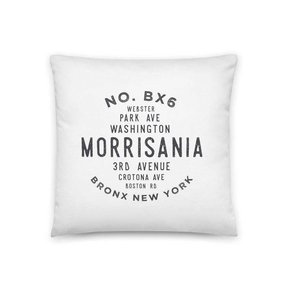 Morrisania Bronx NYC Pillow