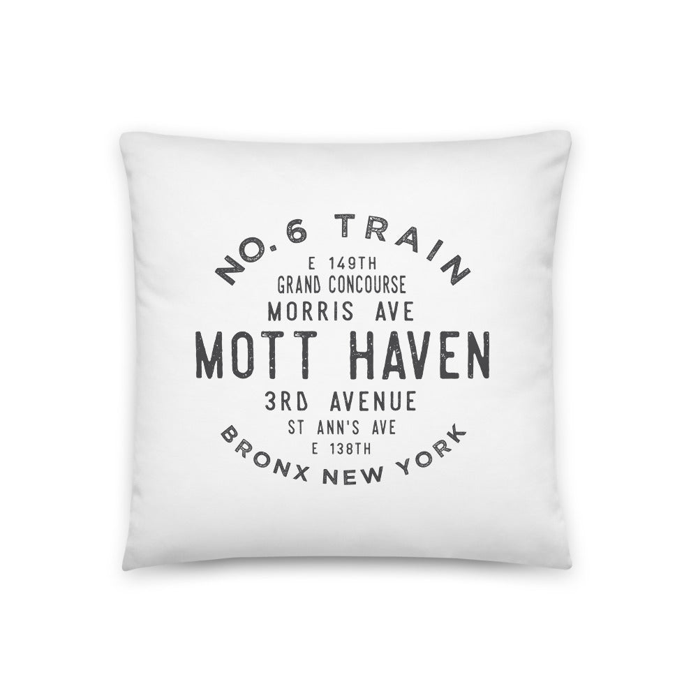 Mott Haven Bronx NYC Pillow