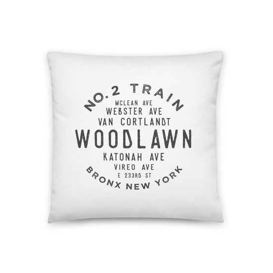 Woodlawn Bronx NYC Pillow