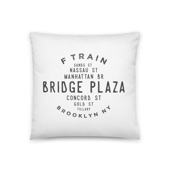 Bridge Plaza Brooklyn NYC Pillow