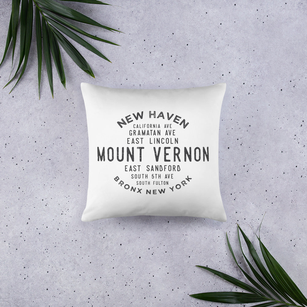 Mount Vernon Bronx NYC Pillow