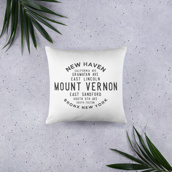 Mount Vernon Bronx NYC Pillow