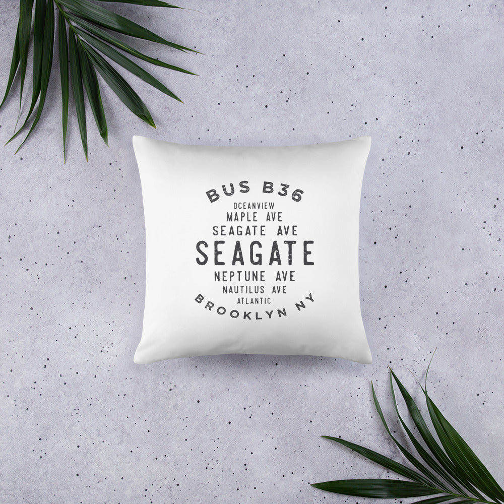 Seagate Brooklyn NYC Pillow