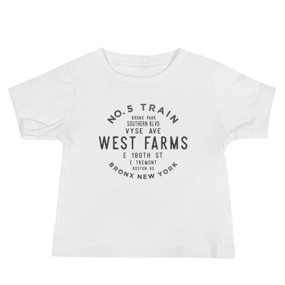 West Farms Bronx NYC Baby Jersey Tee