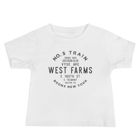 West Farms Bronx NYC Baby Jersey Tee
