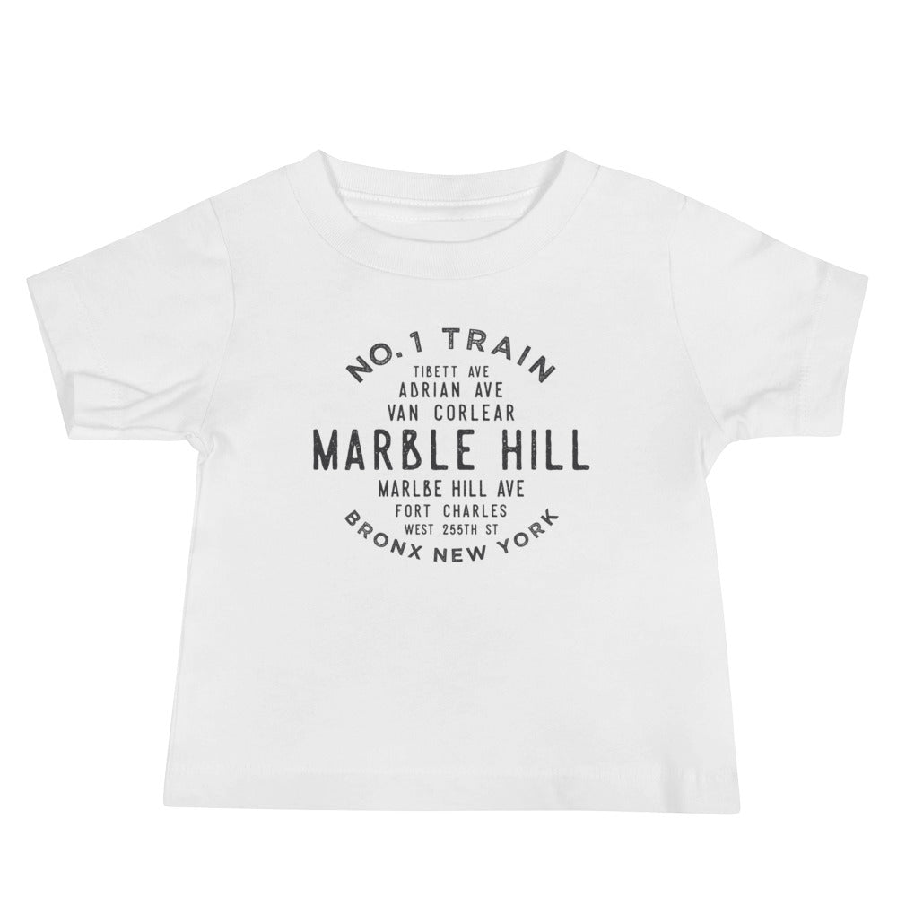 Marble Hill Bronx NYC Baby Jersey Tee
