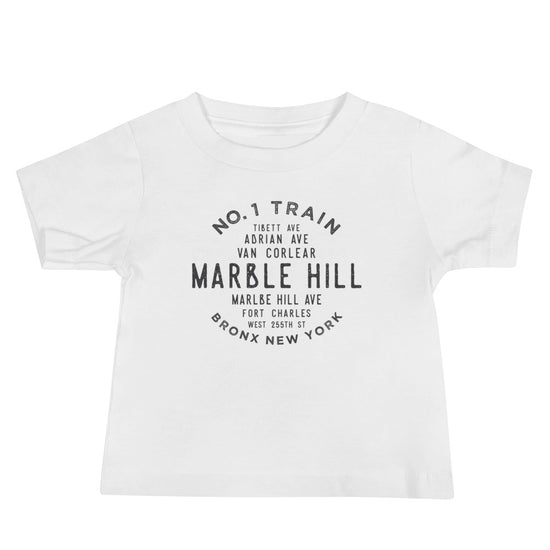 Marble Hill Bronx NYC Baby Jersey Tee