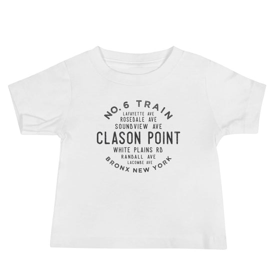 Clason Point Bronx NYC Baby Jersey Tee