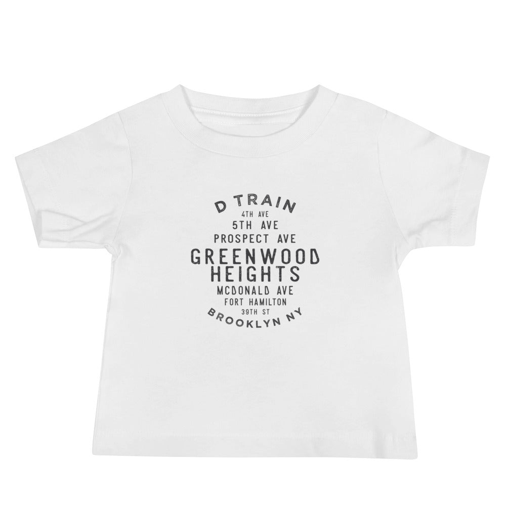 Greenwood Heights Brooklyn NYC Baby Jersey Tee