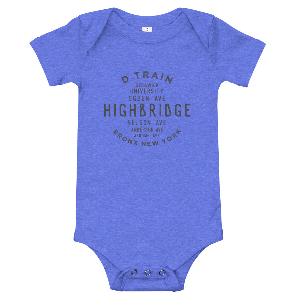 Highbridge Bronx NYC Infant Bodysuit