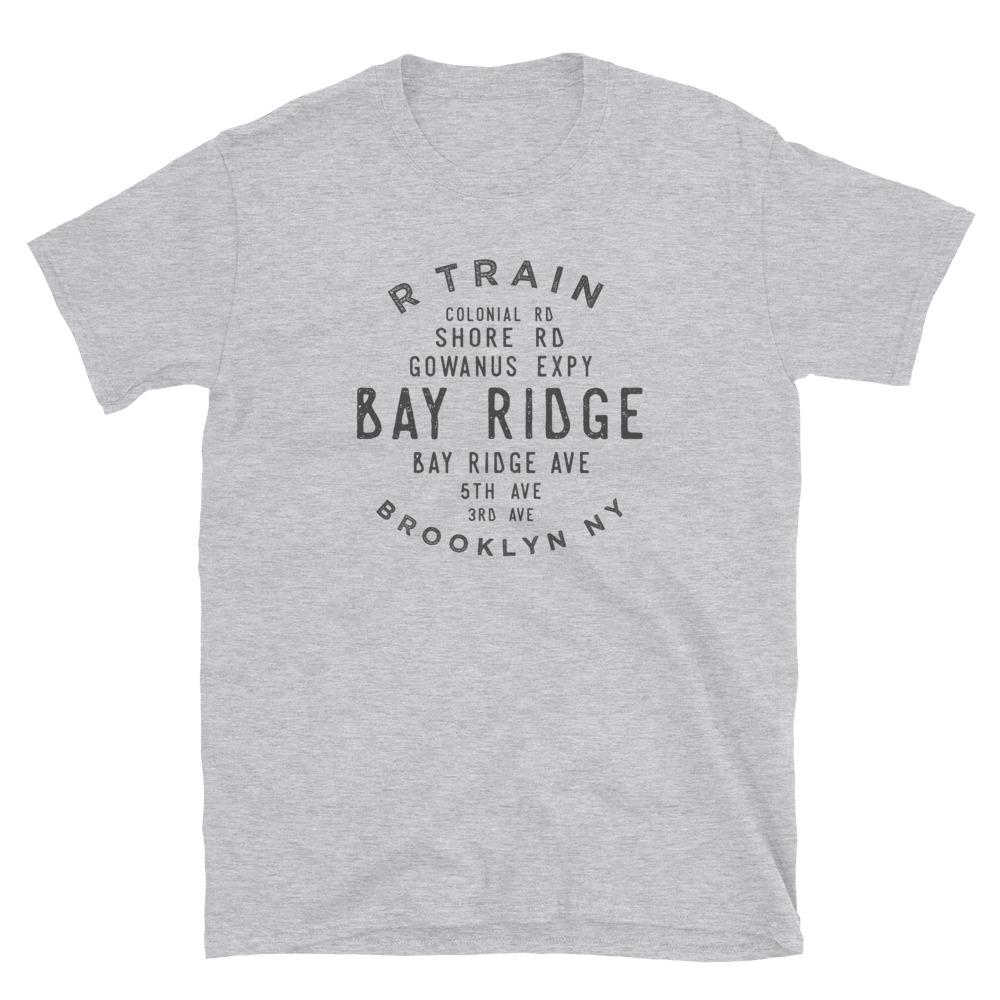 Bay Ridge Brooklyn NYC Adult Mens Grid Tee