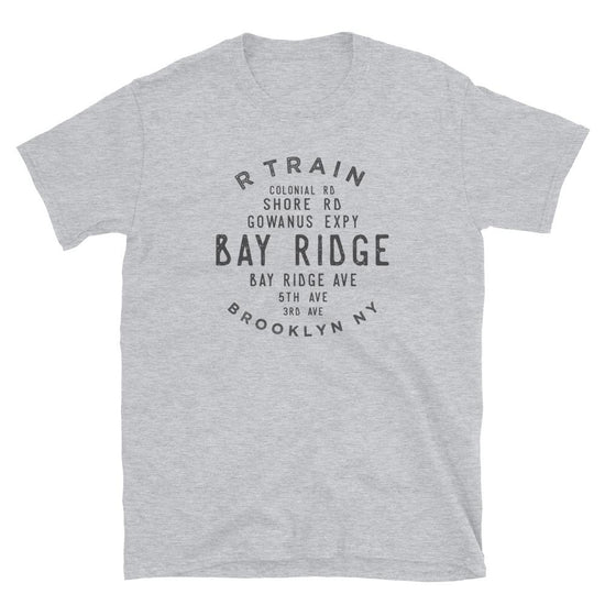 Load image into Gallery viewer, Bay Ridge Brooklyn NYC Adult Mens Grid Tee
