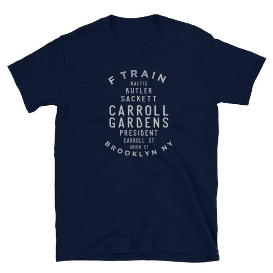 Carroll Gardens Brooklyn Unisex Grid Tee - Vivant Garde