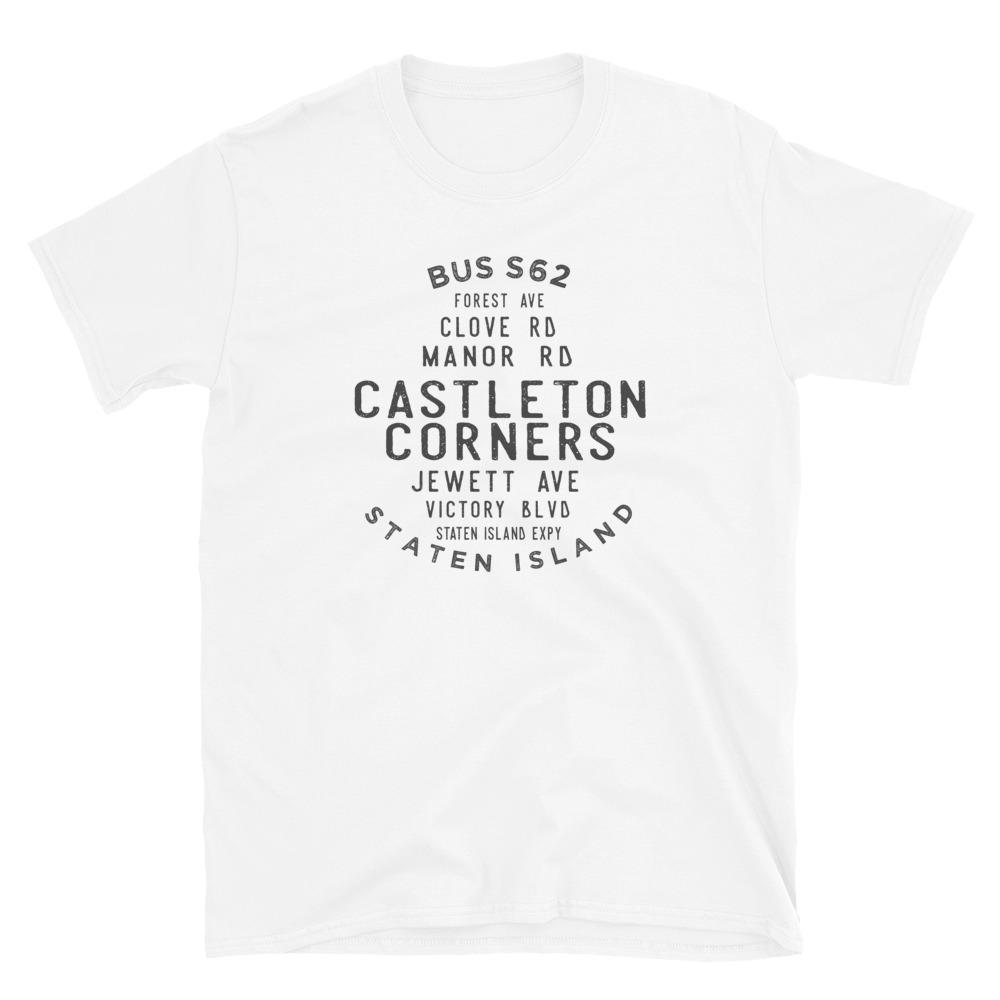 Castleton Corners Staten Island Unisex Grid Tee - Vivant Garde
