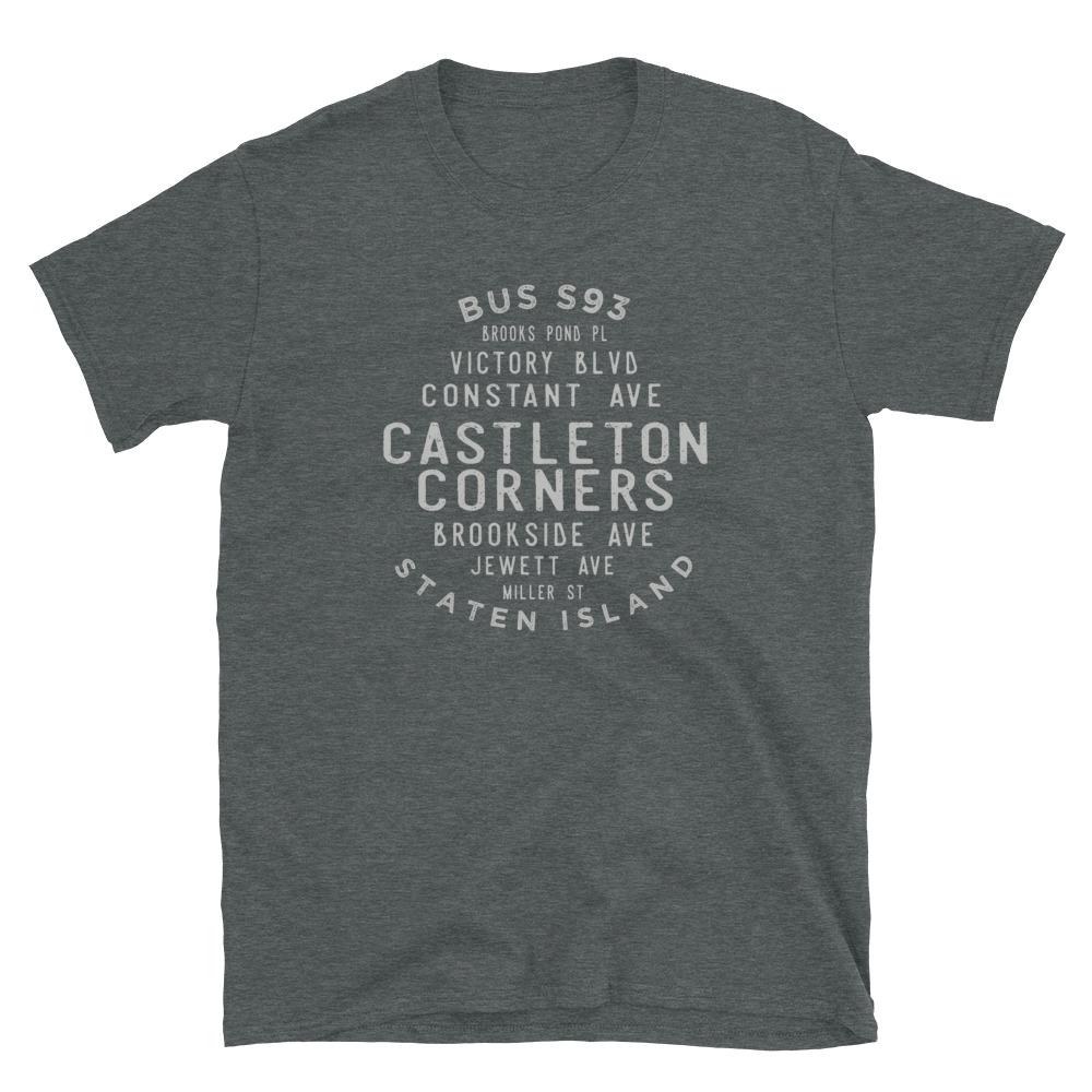 Castleton Corners Staten Island Unisex Grid Tee - Vivant Garde