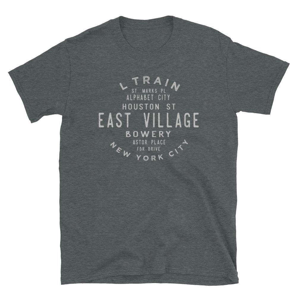 East Village Manhattan Unisex Grid Tee - Vivant Garde