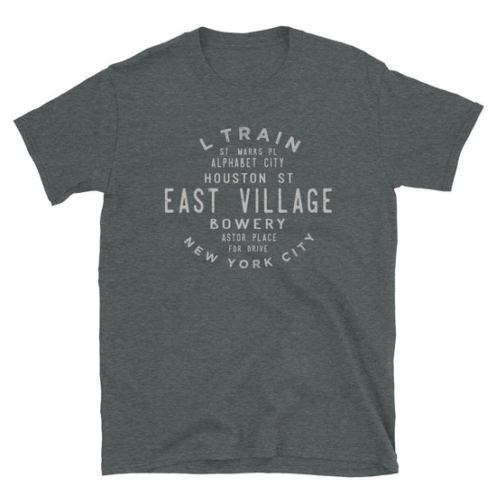 East Village Manhattan Unisex Grid Tee - Vivant Garde